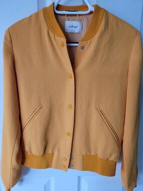Aritzia Wilfred Mustard/ Yellow Bomber Jacket